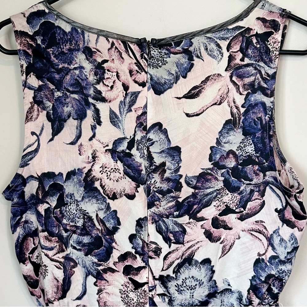 Simply Vera Vera Wang Blue Purple and White High Low Dress - Size: Medium - Picture 8 of 11